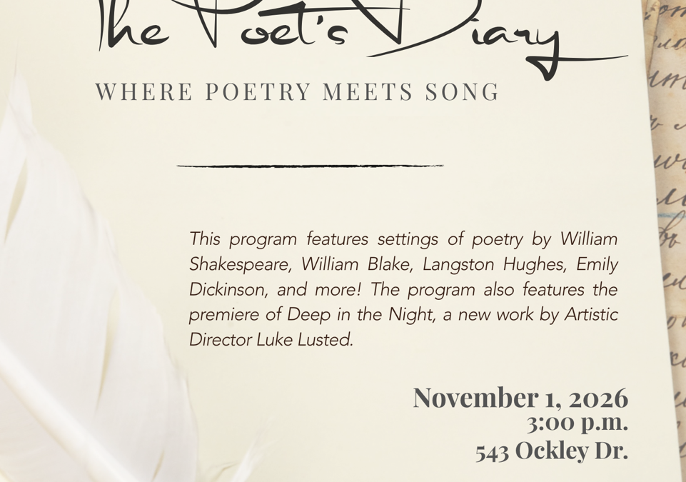 The Poets Diary – Fall Concert