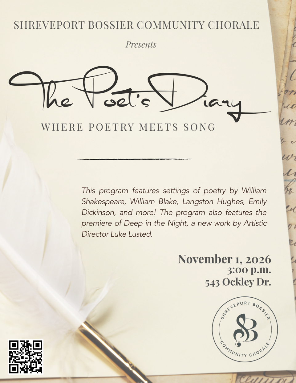 The Poets Diary – Fall Concert